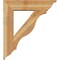 Ekena Millwork Funston Traditional Rough Sawn Bracket w/ Offset Brace, Western Red Cedar, 8"W x 32"D x 36"H BKT0806X32X36FST01RWR - alternate 3